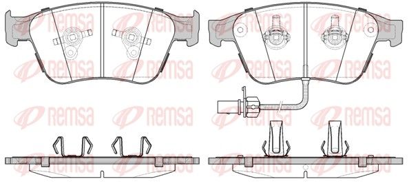 REMSA 1371.12 Brake Pad Set, disc brake