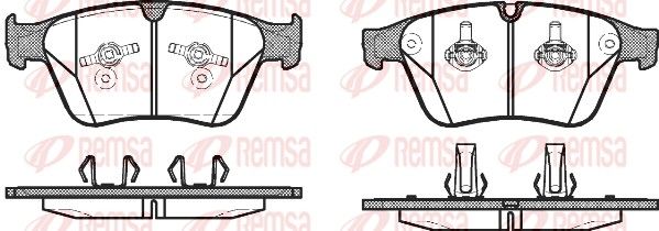 REMSA 1371.00 Brake Pad Set, disc brake
