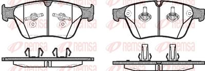 Brake Pad Set, disc brake REMSA 1371.00