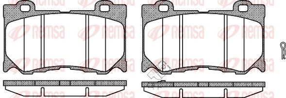 REMSA 1372.01 Brake Pad Set, disc brake