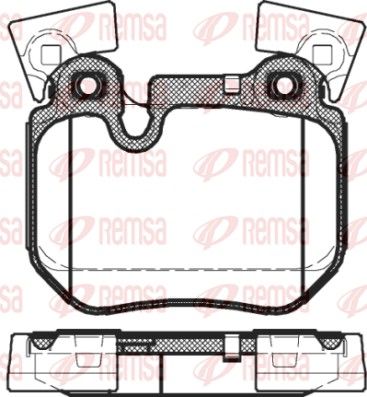 REMSA 1373.00 Brake Pad Set, disc brake