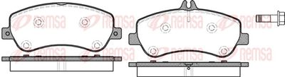 Brake Pad Set, disc brake REMSA 1377.00