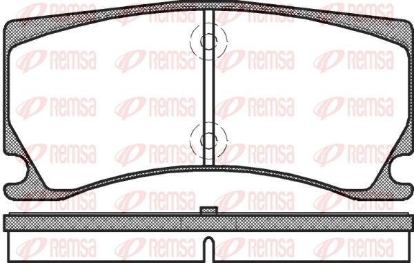 REMSA 1378.00 Brake Pad Set, disc brake