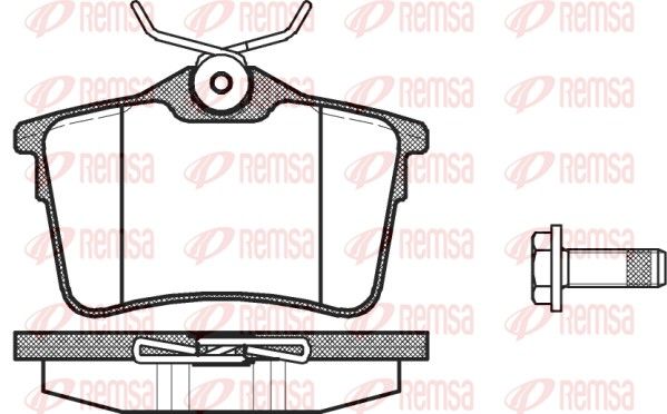 REMSA 1382.00 Brake Pad Set, disc brake