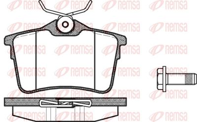 Brake Pad Set, disc brake REMSA 1382.00