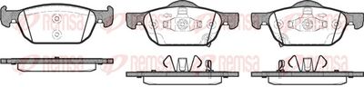 Brake Pad Set, disc brake REMSA 1384.02