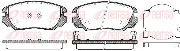 REMSA 1385.02 Brake Pad Set, disc brake