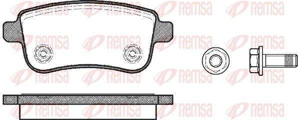 REMSA 1387.00 Brake Pad Set, disc brake