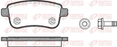 Brake Pad Set, disc brake REMSA 1387.00