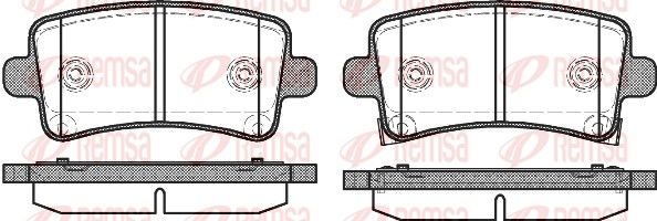 REMSA 1388.04 Brake Pad Set, disc brake