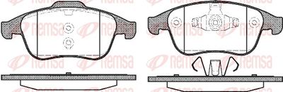 Brake Pad Set, disc brake REMSA 1389.00