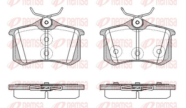 REMSA 1391.57 Brake Pad Set, disc brake