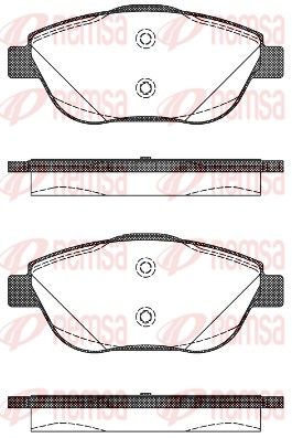 REMSA 1392.10 Brake Pad Set, disc brake