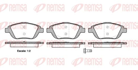 REMSA 1392.00 Brake Pad Set, disc brake