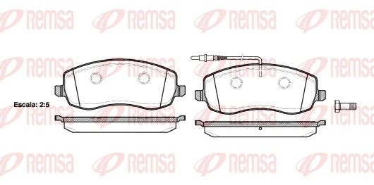 REMSA 1393.02 Brake Pad Set, disc brake