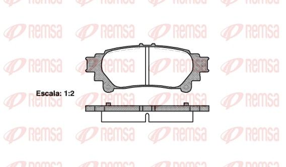 REMSA 1395.00 Brake Pad Set, disc brake