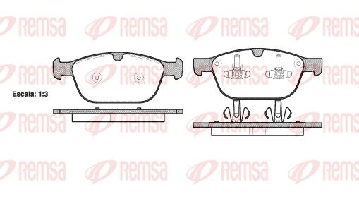 REMSA 1397.00 Brake Pad Set, disc brake