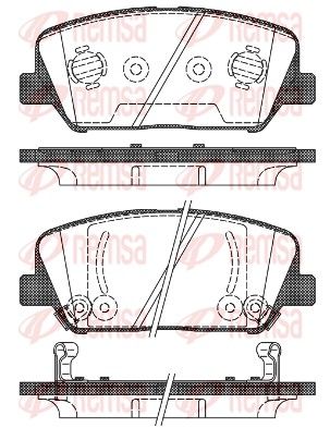 REMSA 1398.02 Brake Pad Set, disc brake