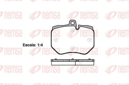 REMSA 1400.00 Brake Pad Set, disc brake
