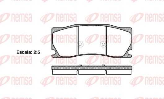 REMSA 1402.00 Brake Pad Set, disc brake