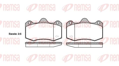 REMSA 1404.00 Brake Pad Set, disc brake
