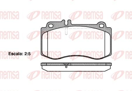 REMSA 1406.00 Brake Pad Set, disc brake