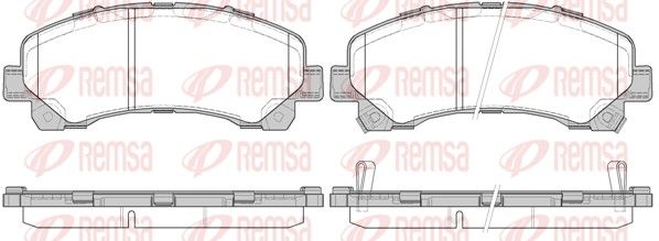 REMSA 1407.00 Brake Pad Set, disc brake