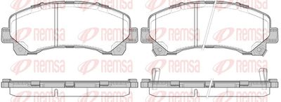 Brake Pad Set, disc brake REMSA 1407.00