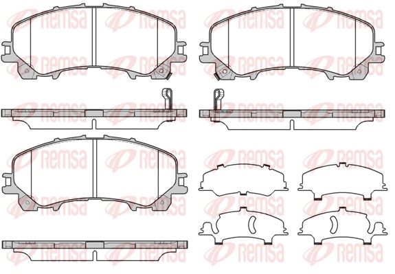REMSA 1407.12 Brake Pad Set, disc brake
