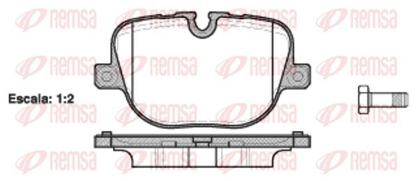 REMSA 1408.00 Brake Pad Set, disc brake