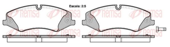 REMSA 1409.00 Brake Pad Set, disc brake