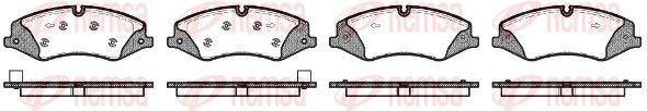 REMSA 1409.10 Brake Pad Set, disc brake