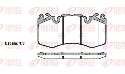 REMSA 1410.00 Brake Pad Set, disc brake