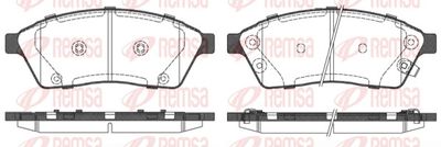 Brake Pad Set, disc brake REMSA 1411.00
