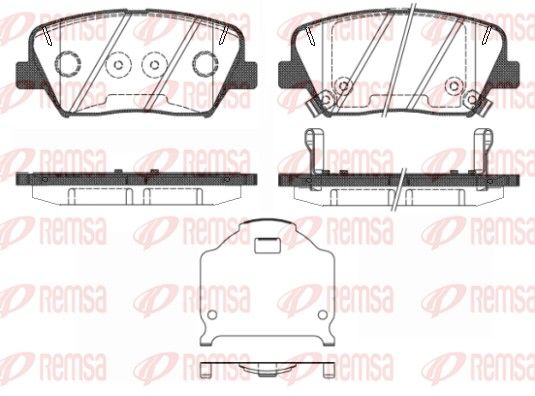 REMSA 1412.02 Brake Pad Set, disc brake