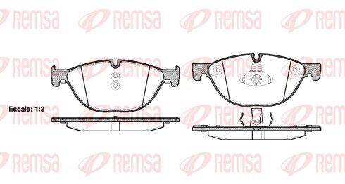 REMSA 1414.00 Brake Pad Set, disc brake