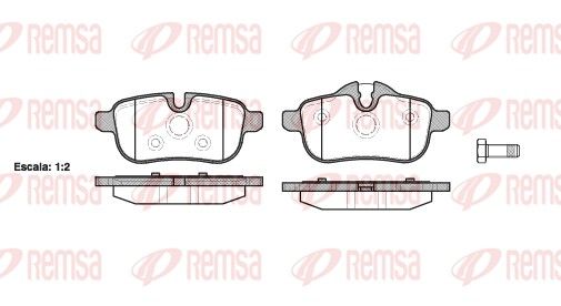 REMSA 1417.00 Brake Pad Set, disc brake
