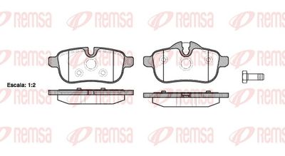 Brake Pad Set, disc brake REMSA 1417.00
