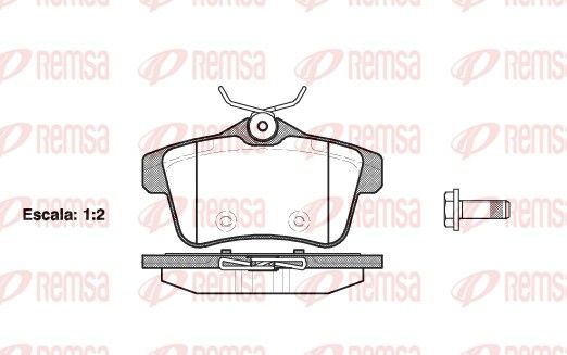 REMSA 1418.00 Brake Pad Set, disc brake