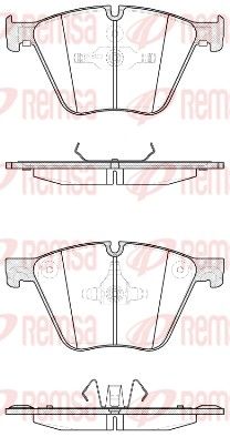 Brake Pad Set, disc brake REMSA 1419.20