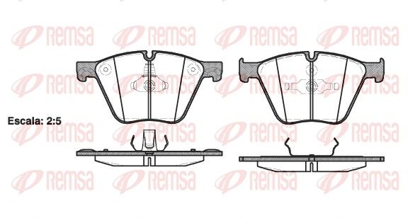 REMSA 1419.00 Brake Pad Set, disc brake