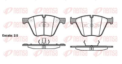 Brake Pad Set, disc brake REMSA 1419.00