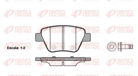 REMSA 1420.00 Brake Pad Set, disc brake