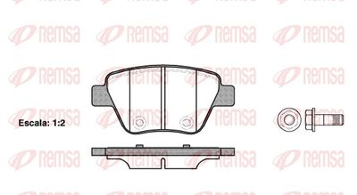 Brake Pad Set, disc brake REMSA 1420.00