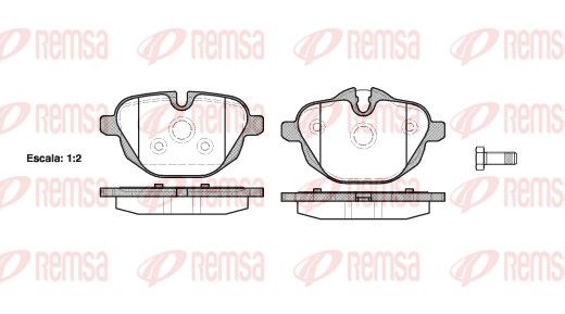 REMSA 1421.00 Brake Pad Set, disc brake