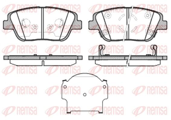 REMSA 1423.02 Brake Pad Set, disc brake
