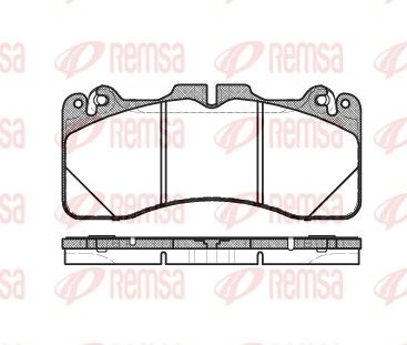 REMSA 1425.10 Brake Pad Set, disc brake