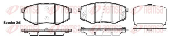 REMSA 1426.02 Brake Pad Set, disc brake