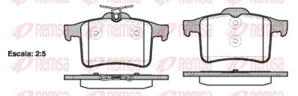 REMSA 1428.00 Brake Pad Set, disc brake