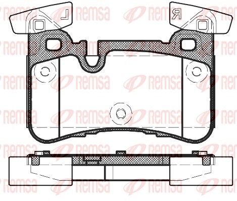 REMSA 1429.00 Brake Pad Set, disc brake